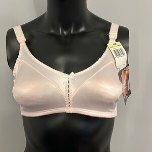 NEW! PINK Bali Double Support Style 3820 40 B Seamless Stretch soft cup…